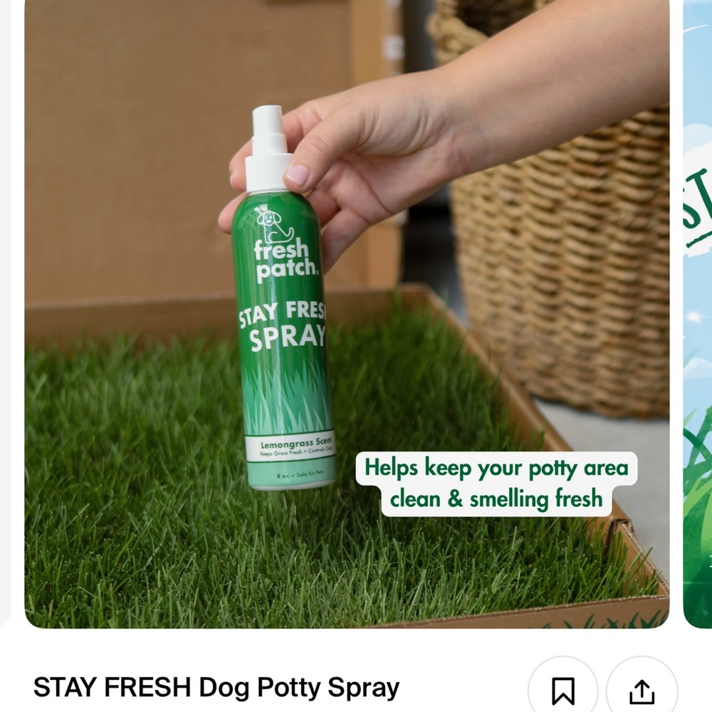 Stay Fresh Dog Potty Spray & Fresh Patch Cleaning Spray